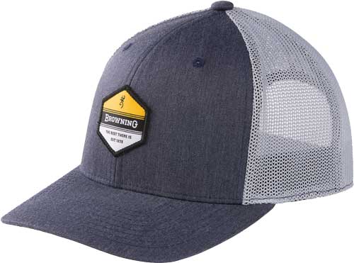 Browning Cap 720 Mesh Snapback - Hex Patch Navy/white Osfm!