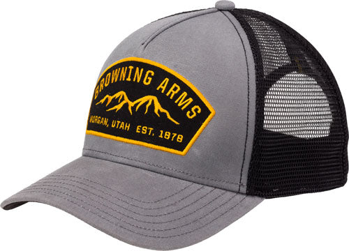 Browning Cap Ranger Logo - Gray W/buck Mark Logo Adj