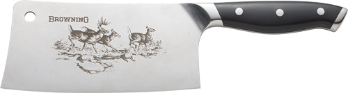 Browning Knife Large Engraved - Cleaver 7" W/deer Scene Ss/bl*