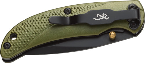 Browning Knife Prism Iii Fldng - Hunter 2.78" Blade Green Alum*
