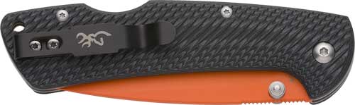 Browning Knife Backcountry - Folder 3" D2 Blade Black/org