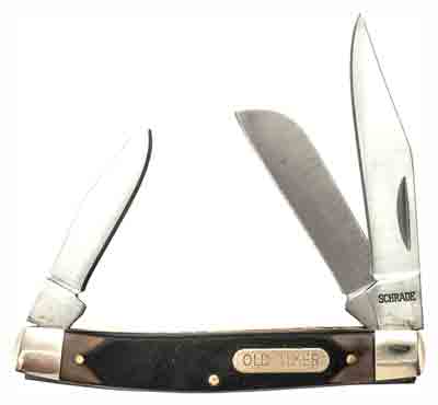 Old Timer Knife Middleman - 3-blade 2.4" S/s Delrin
