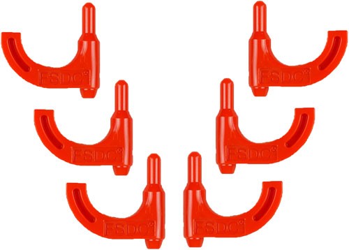 Fsdc Loaded Chamber Indicator - Safety Flags Orange Pistol 6pk