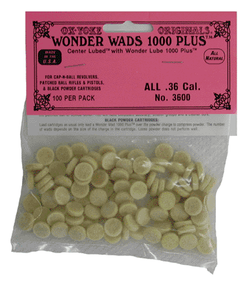 M-loader Original Wonder Wads - .36cal 100pk