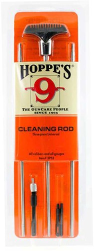 Hoppes S/s Cleaning Rod 3-pc - Rifles And Shotguns