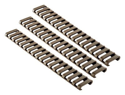 Ergo Grip Rail Cover Ladder - Picatinny Coyote Brown 3pk