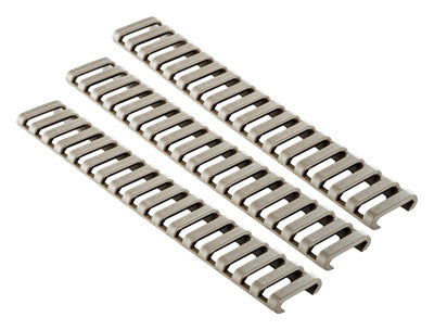 Ergo Grip Rail Cover Ladder - Picatinny Dark Earth 3pk