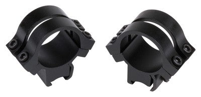 Weaver Rings Detachable Quad- - Lock 1" High Black .332"