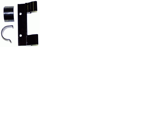 Weaver Detachable Side Mount - Bracket W/1" High Rings Black