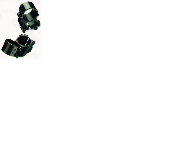 Weaver Rings Detachable Top - Mount See-thru 1" Black