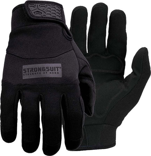 Strongsuit General Utility Pls - Gloves Large Black Lthr Palm