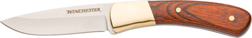 Winchester Knife 7" Oal Fixed - Ss/wood Handle W/sheath