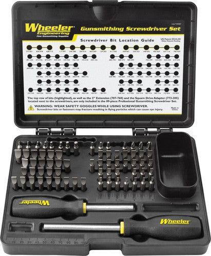 Wheeler Screwdriver Kit 72-pc - Professional Gunsmithing
