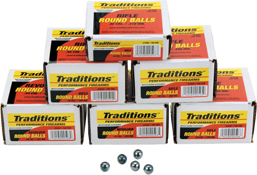 Traditions Bullets Revolver - Roundball .44cal .4546 100pk