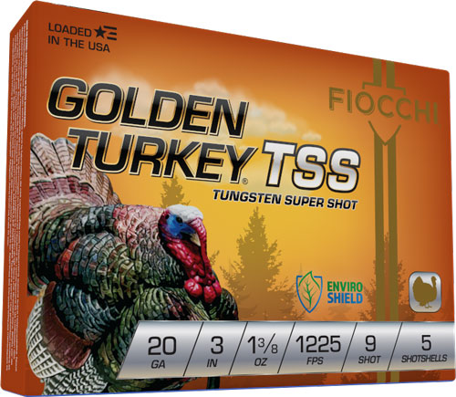 Fiocchi Gldn Turky Tss 20ga 3" - 1175fps 1 3/8oz #9 5rd 10bx/cs