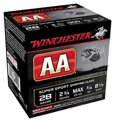 Winchester Aa 28ga 3/4oz #8.5 - 1300fps 250rd Case Lot