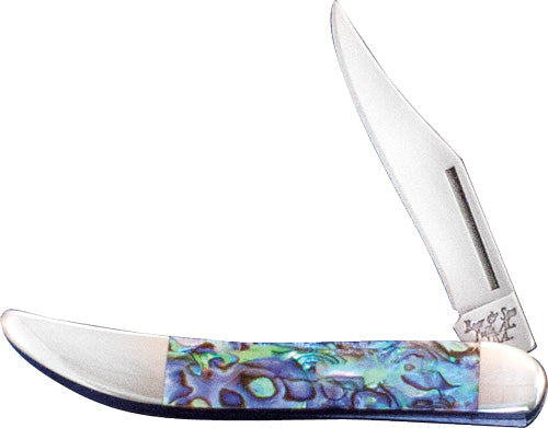 Bear & Son Abalone Toothpick - 2.3" Lockback Ss/abalone Handl