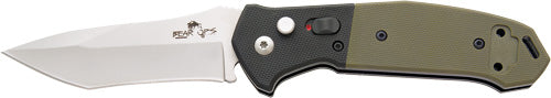 Bear Ops Bold Action Push Bttn - Auto 3" Ss/odgrn W/clip & Lock