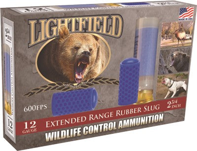 Lightfield 12ga 2.75" X-range - Rubber Slug 5rd 10bx/cs