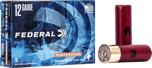 Federal 12ga 3" 1 1/4oz - Rifled Slug 5rd 50bx/cs