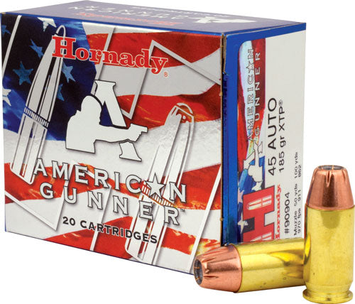 Hornady American Gunner 45acp - 185gr Xtp 20rd 10bx/cs