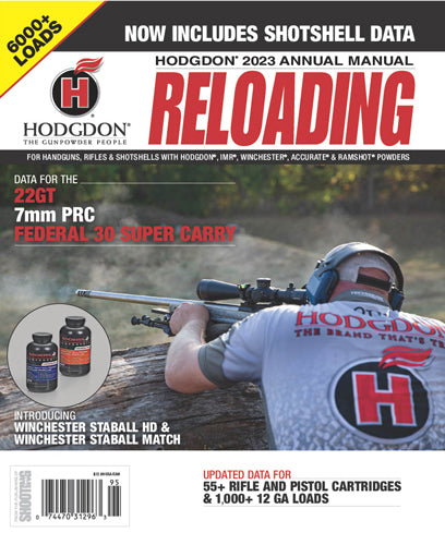 Hodgdon Annual Powder Manual - 2023 5000+ Loads
