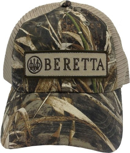 Beretta Cap Trucker W/patch - Cotton Mesh Back Rt-max5 Camo<