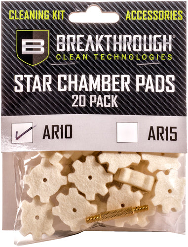 Breakthrough Ar-10 Star - Chamber Pad 20 Pk W/ 8-32 Adtr