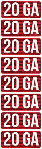 Mtm Ammo Caliber Labels 20ga - 8-pack