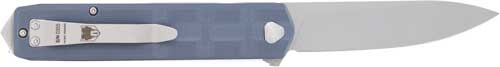 Cobratec Kuzio Folder 3.12" - Gray G10 D2 Blade