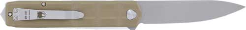 Cobratec Kuzio Folder 3.12" - Tan G10 D2 Blade