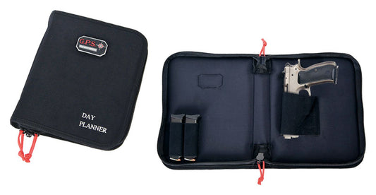Gps Day Planner Pistol Case - Large 1-handgun Black