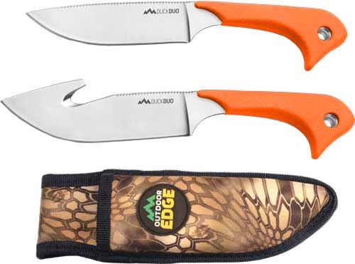 Outdoor Edge Duck Duo Caper/ - Skinner Combo W/camo Sheath<