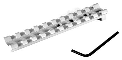 Egw Scope Base S&w Revolver - Picatinny Rail Silver