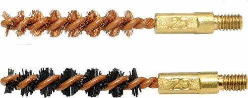 Otis Bore Brush 6.5mm 2-pk - 1-nylon 1-bronze 8-32 Thread