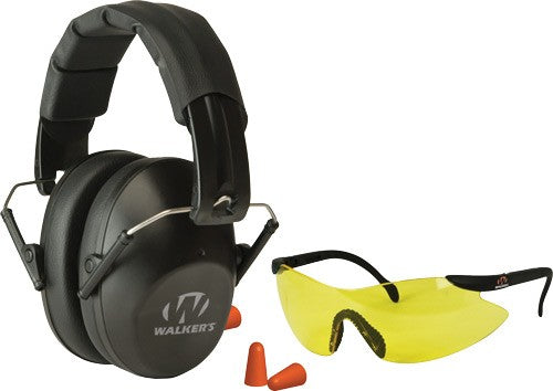 Walkers Muff Shooting Passive - W/glasses&plugs 22db Black