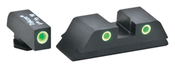 Ameriglo Tritium Classic Set - Green/green For Glock 17/22+