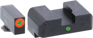 Ameriglo Tritium I-dot Set - Green/green For Glock 17/22+