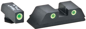 Ameriglo Tritium Classic Set - Green/green For Glock 42/43