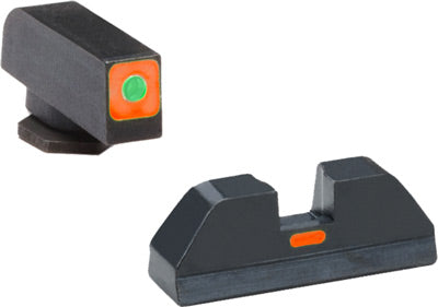 Ameriglo Cap Sight Set Green/ - Green W/orange Line Glck 42/43