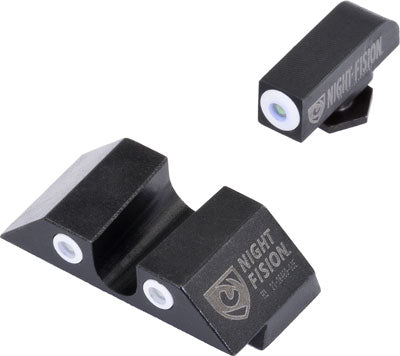 Night Fision Tritium White Dot - "u" Rear For Glock 20/41 Set