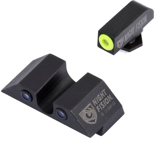 Night Fision Tritium Yellowdot - "u" Black Rear For Glock 20/41