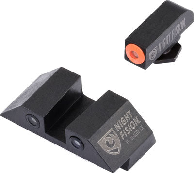 Night Fision Tritium Orangedot - Square Rear For Glock 42/43