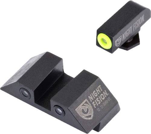 Night Fision Tritium Yellowdot - Sq Blk Rear For Glock 43/42