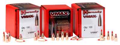 Hornady Bullets 17 Cal .172 - 20gr V-max 100ct 40bx/cs