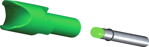 Tenpoint Lighted Xbow Nock - Alpha-brite .297" Green 3pk