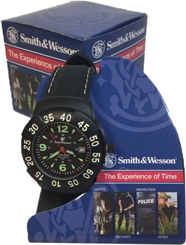 S&w Men's Extreme Ops Watch - Black Rubber Wrist Strap