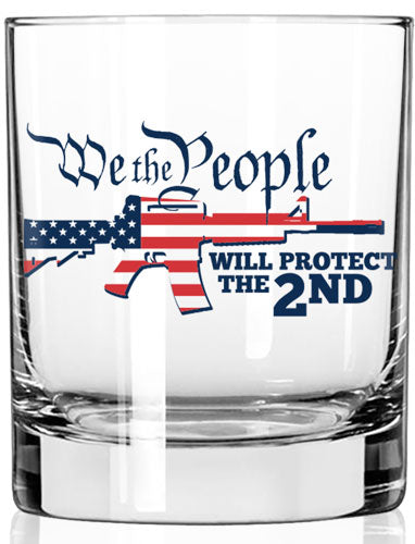 2 Monkey Whiskey Glass - We Will Protect The 2nd