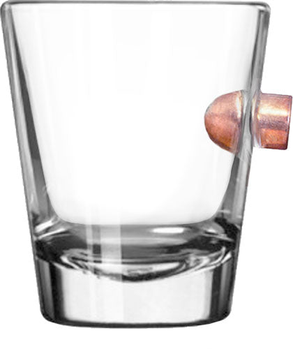 2 Monkey Shot Glass - With A .45 Bullet