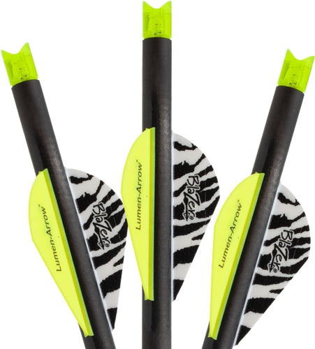 Lumenok Xbow Arrow 20" Carbon - Grn Lighted Crescent Nock 3pk